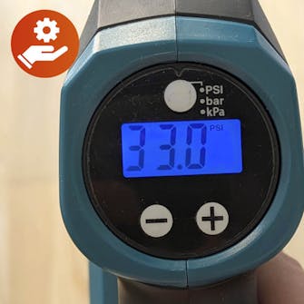 Luftpumpe test: Betjening Luftpumpe test: Betjening